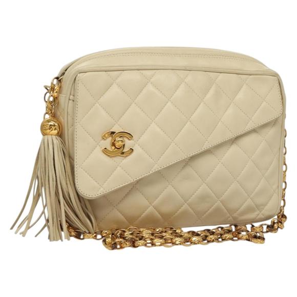 Chanel Camera White Leather shoulder - Picture 1 of 10